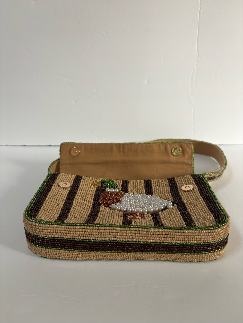NWOT Anthropologie The Fiona Beaded Bag: Animal Edition - Picture 8 of 15